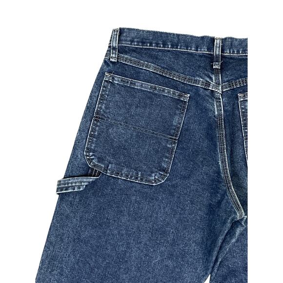 Wrangler Carpenter Jeans Blue Denim Men 32 x 32 Relaxed Fit Workwear Streetwear - Picture 4 of 10